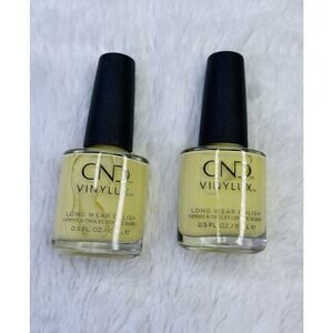 CND Vinylux Long Wear Nail Polish Yellow 2 Pk Bundle Set Brand New